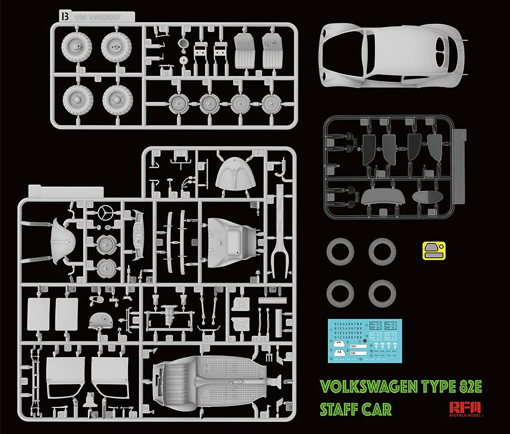 ドイツ軍 スタッフカー タイプ82E プラモデル (ライ フィールド モデル 1/35 Military Miniature Series No.5023) 商品画像_1