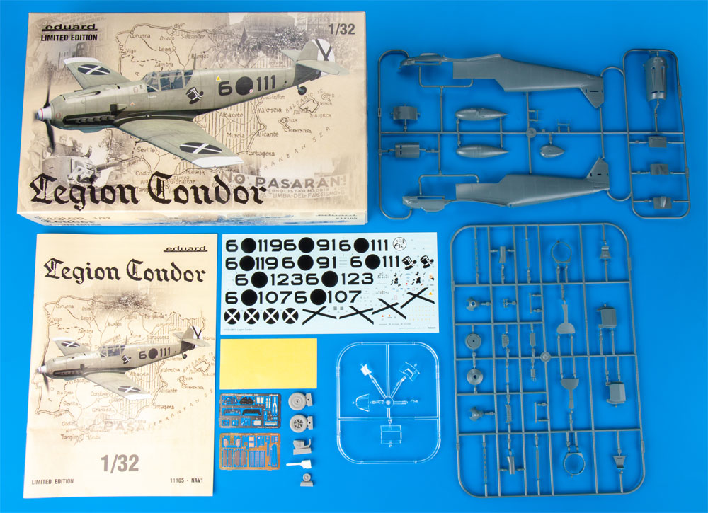 コンドル軍団 メッサーシュミット Bf109E-1/3 プラモデル (エデュアルド 1/32 リミテッドエディション No.11105) 商品画像_1