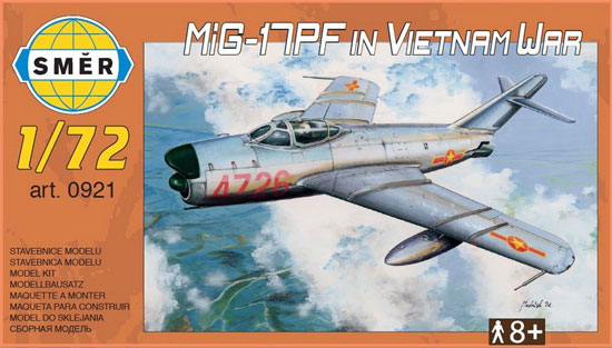 MiG-17PF ベトナム戦争 プラモデル (スメール 1/72 エアクラフト プラモデル No.0921) 商品画像