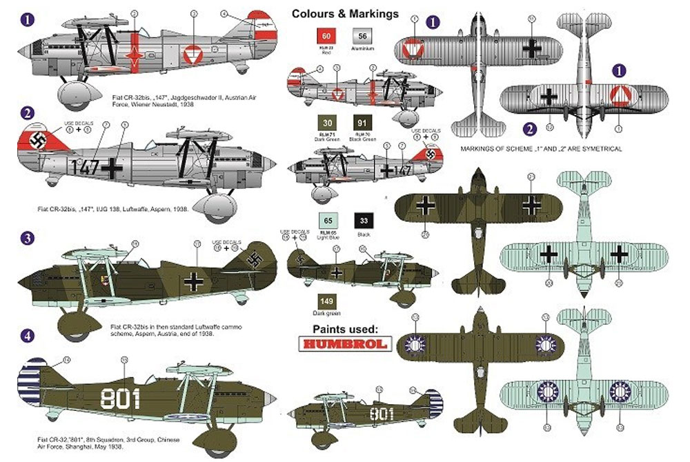 フィアット CR-32 輸出型 プラモデル (AZ model 1/72 エアクラフト プラモデル No.AZ7612) 商品画像_1