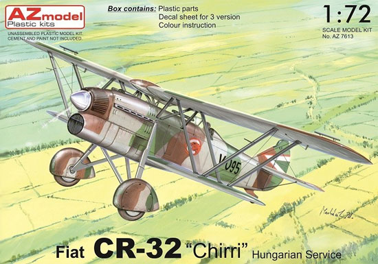 フィアット CR-32 ハンガリー空軍 プラモデル (AZ model 1/72 エアクラフト プラモデル No.AZ7613) 商品画像