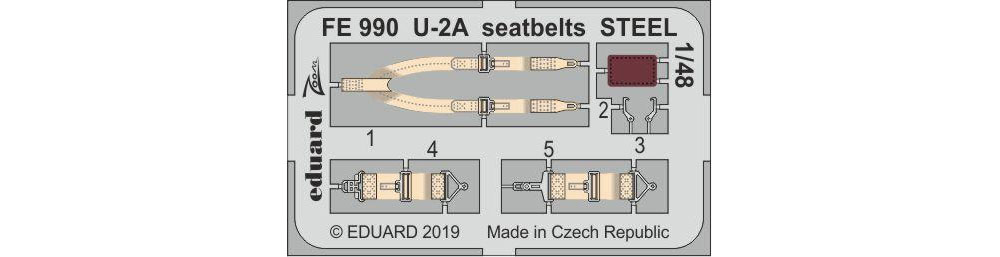 U-2A シートベルト エッチング (エデュアルド 1/48 エアクラフト カラーエッチング ズーム (FE-×) No.FE990) 商品画像_1