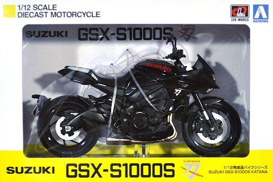 スズキ GSX-S1000S KATANA グラススパークルブラック 完成品 (アオシマ 1/12 完成品バイクシリーズ No.106181) 商品画像