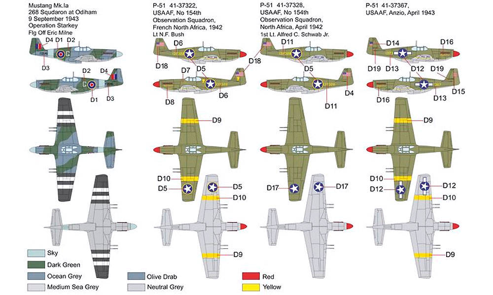 P-51 マスタング 1a プラモデル (ブレンガン 1/72 Plastic kits No.BRP72037) 商品画像_1