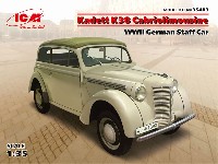 ICM 1/35 ミリタリービークル・フィギュア ドイツ オペル カデット K38 カブリオレ スタッフカー