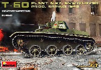 ミニアート 1/35 WW2 ミリタリーミニチュア T-60 第37工場 スベルドロフスク製 1942年 春 フルインテリア