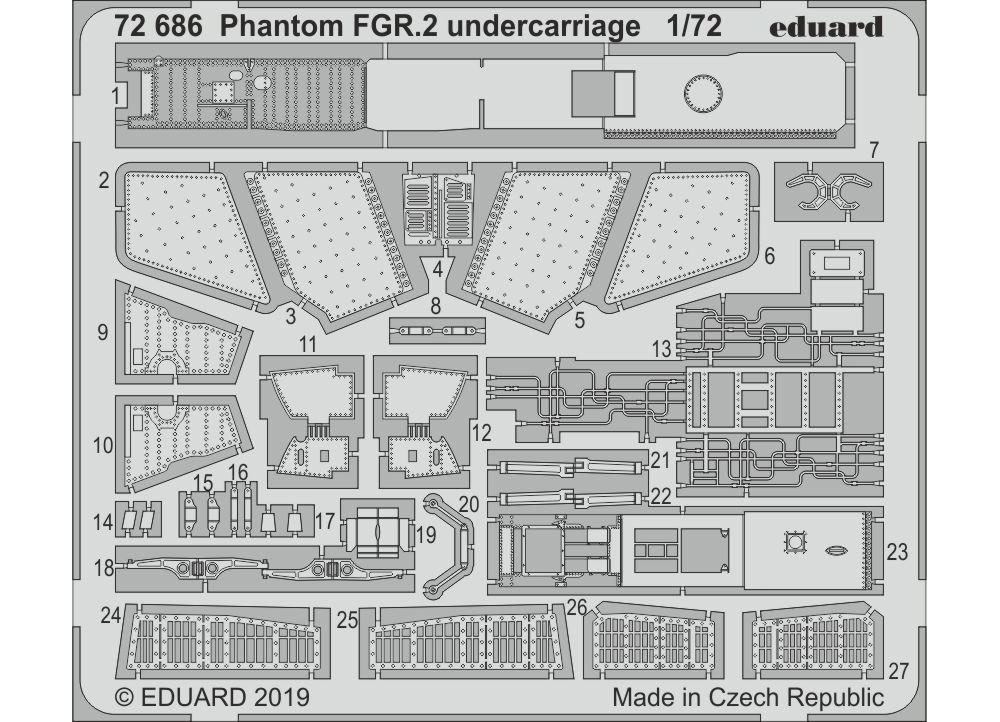 ファントム FGR.2 ビッグED パーツセット (エアフィックス用) エッチング (エデュアルド 1/72 BIG ED （AIR） No.BIG72148) 商品画像_2