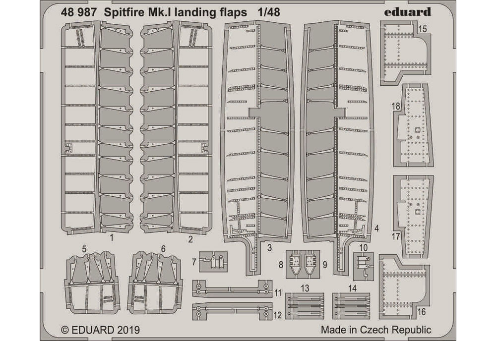 スピットファイア Mk.1 ビッグED パーツセット (タミヤ用) エッチング (エデュアルド 1/48 BIG ED （AIR） No.BIG49224) 商品画像_2