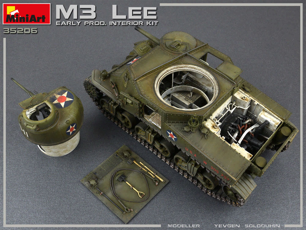 M3 リー 初期型 フルインテリア プラモデル (ミニアート 1/35 WW2 ミリタリーミニチュア No.35206) 商品画像_4