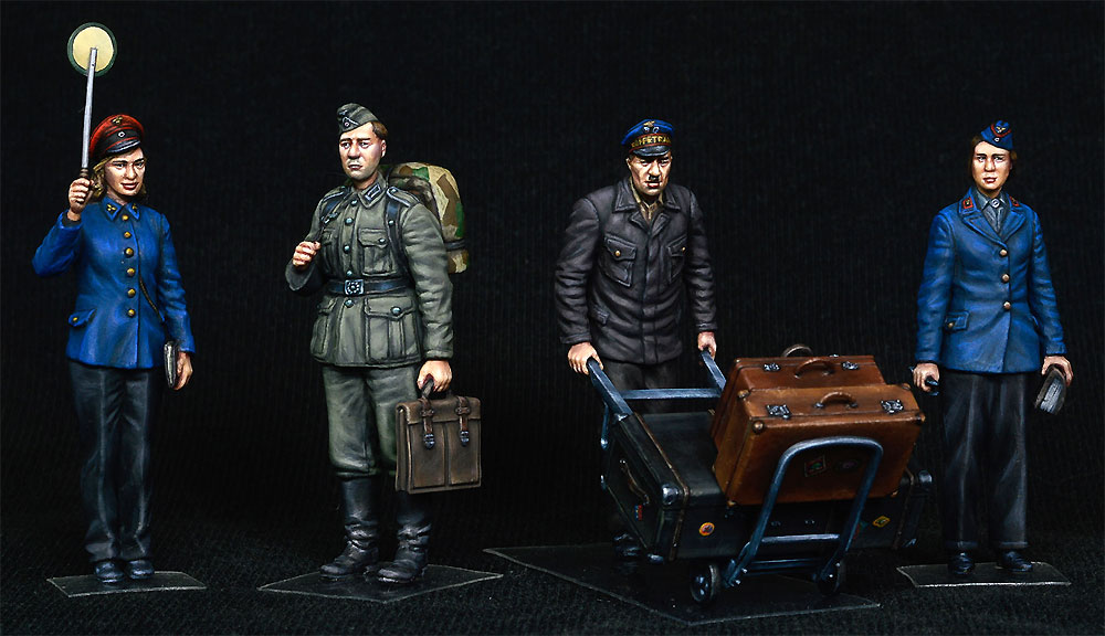 ドイツ 駅員 1930-40年代 プラモデル (ミニアート 1/35 ミニチュアシリーズ No.38010) 商品画像_3