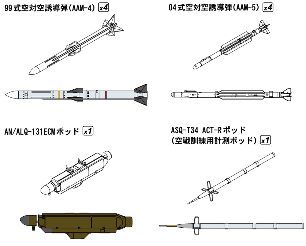 航空自衛隊 ウェポンセット 1 プラモデル (グレートウォールホビー 1/48 ミリタリーエアクラフト プラモデル No.SNG004) 商品画像_1