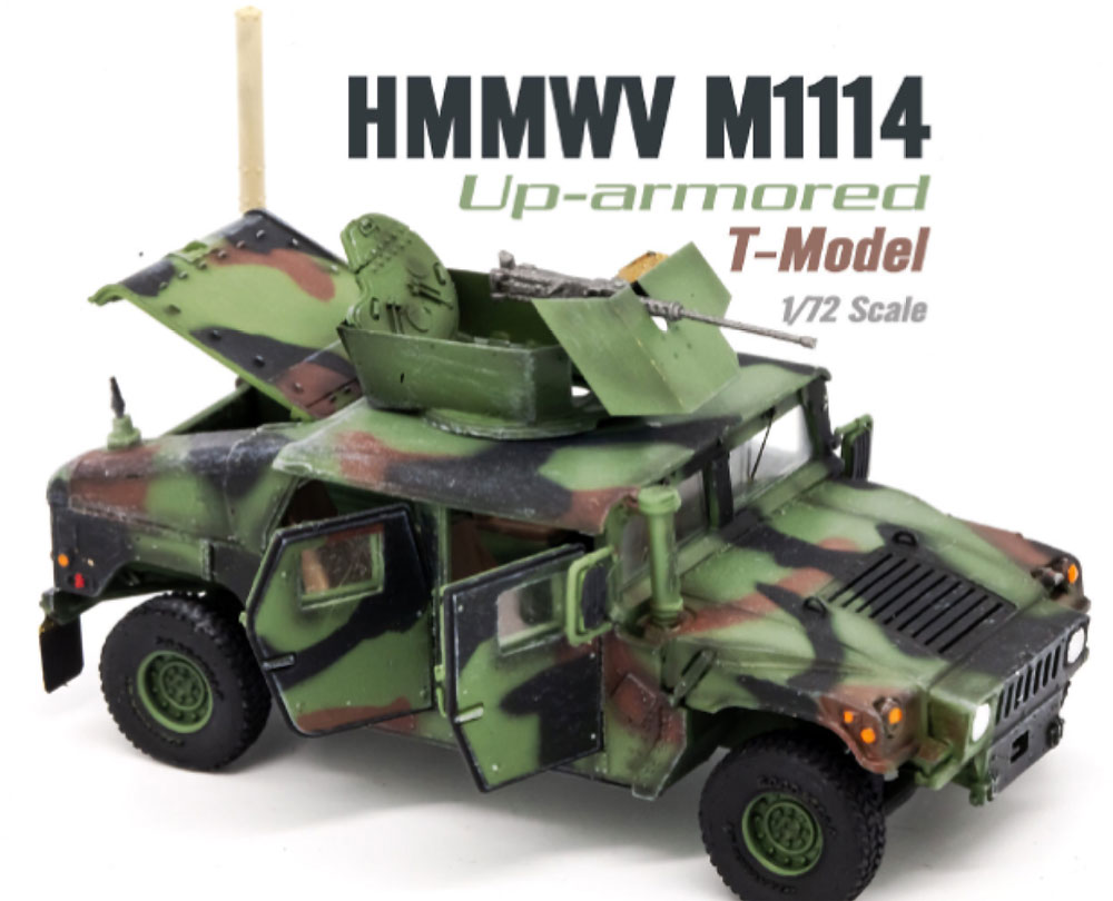 U.S. M1114 HMMWV HA NATO迷彩 ドア開放 完成品 (ティーモデル 1/72 塗装済完成品 No.TMOTF7212) 商品画像_1