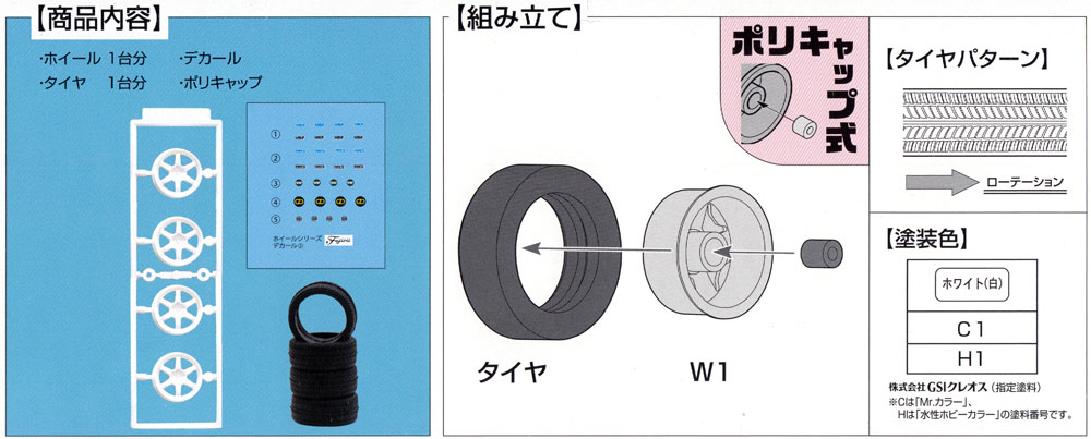 ボルクレーシング TE37 ホイール 18インチ プラモデル (フジミ ホイール シリーズ No.009) 商品画像_2