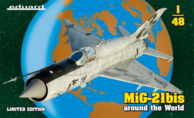 MiG-21bis around the World プラモデル (エデュアルド 1/48 リミテッドエディション No.11135) 商品画像