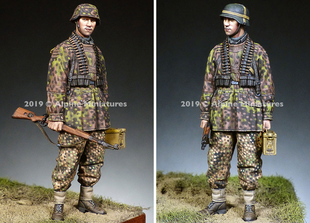 WW2 ドイツ 弾薬箱を持つ装填手 第12SS装甲師団 HJ レジン (アルパイン 1/35 フィギュア No.AM35267) 商品画像_2