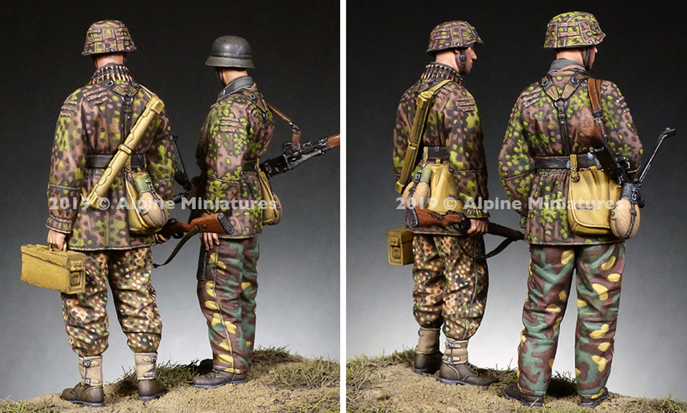 WW2 ドイツ 第12SS装甲師団 HJ MG射撃チームセット レジン (アルパイン 1/35 フィギュア No.AM35268) 商品画像_3