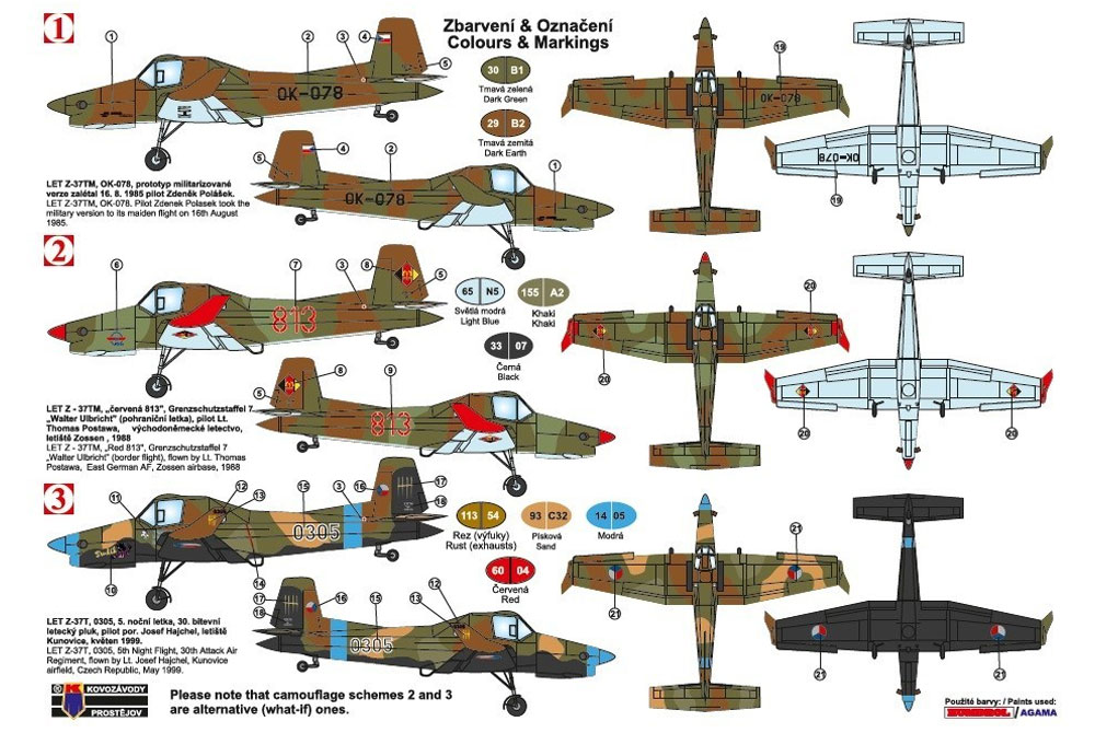 LET Z-37TM ターボ 軍用機型 プラモデル (KPモデル 1/72 エアクラフト プラモデル No.KPM0146) 商品画像_2