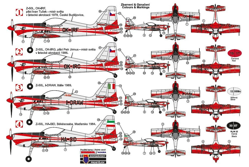 ズリン Z-50L アクロバット機 プラモデル (KPモデル 1/48 エアクラフト プラモデル No.KPM4811) 商品画像_2