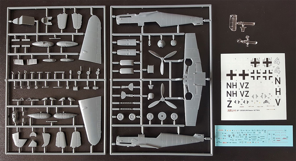 メッサーシュミット Bf109G-6/U/N4 w/FuG350 ナクソスレーダー プラモデル (AZ model 1/72 エアクラフト プラモデル No.AZ7614) 商品画像_1