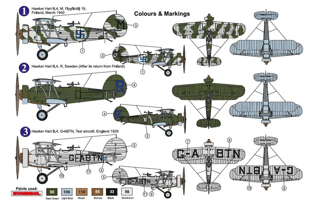 ホーカー ハート B.4 プラモデル (AZ model 1/72 エアクラフト プラモデル No.AZ7619) 商品画像_2