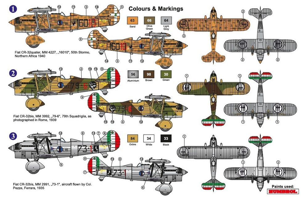 フィアット CR-32 イタリア軍 プラモデル (AZ model 1/72 エアクラフト プラモデル No.AZ7620) 商品画像_2