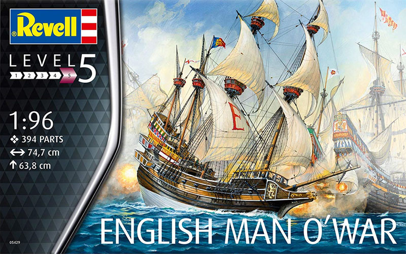 イギリス マン オー ウォー プラモデル (レベル 帆船 (Sailing Ships) No.05429) 商品画像