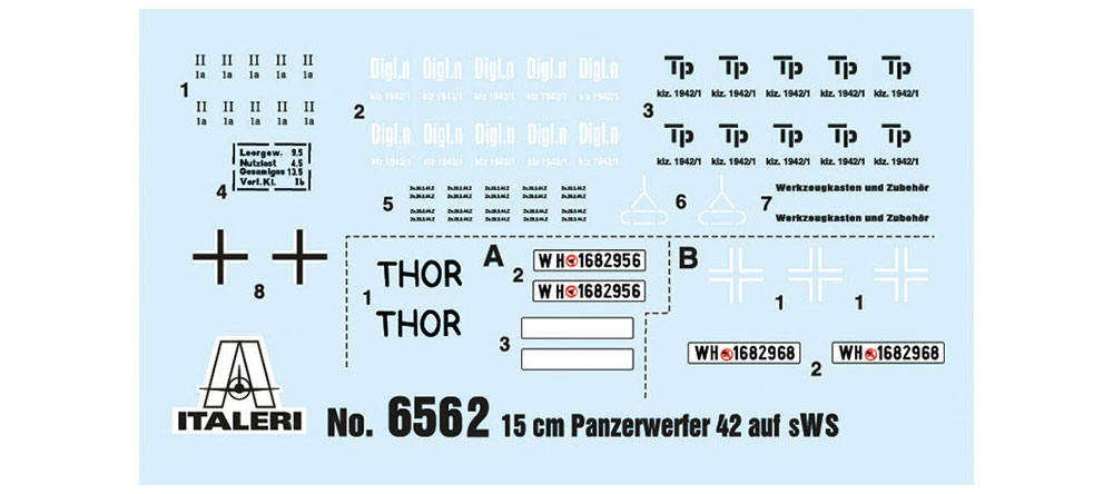 15cm パンツァーベルファー 42 auf sWS プラモデル (イタレリ 1/35 ミリタリーシリーズ No.6562) 商品画像_3