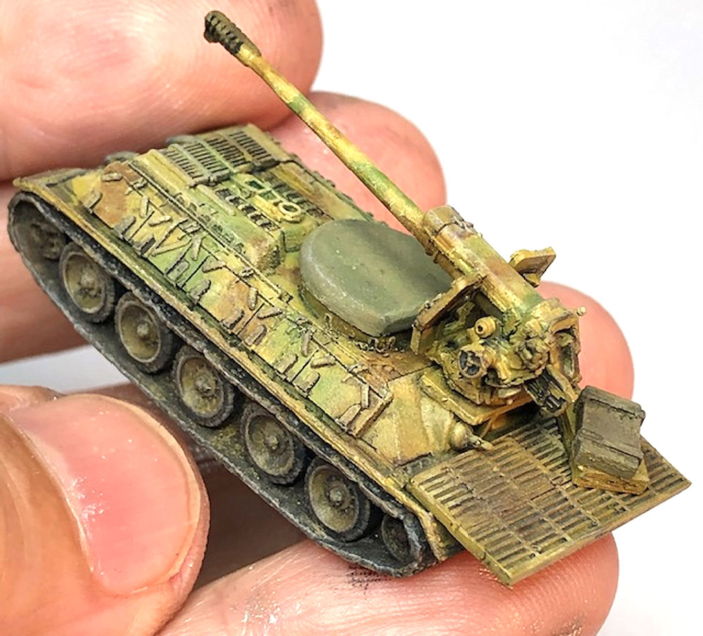 シリア陸軍 T-34/D-30 自走砲 レジン (マツオカステン 1/144 オリジナルレジンキャストキット （AFV） No.MTUAFV-113) 商品画像_3