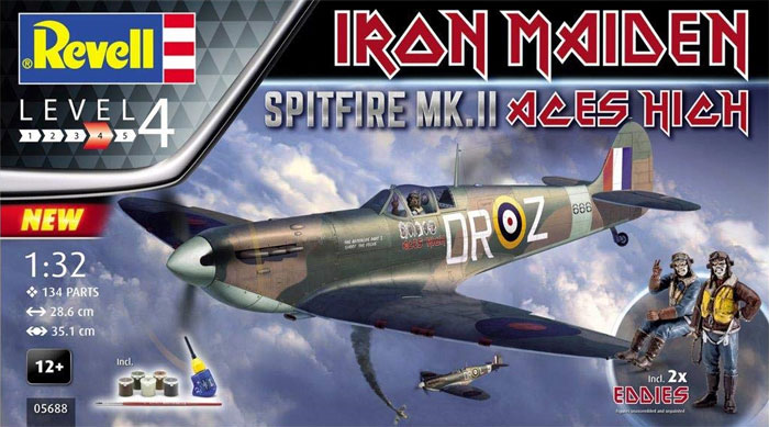 アイアン メイデン スピットファイア Mk.2 エーセス ハイ プラモデル (レベル 1/32 Aircraft No.05688) 商品画像