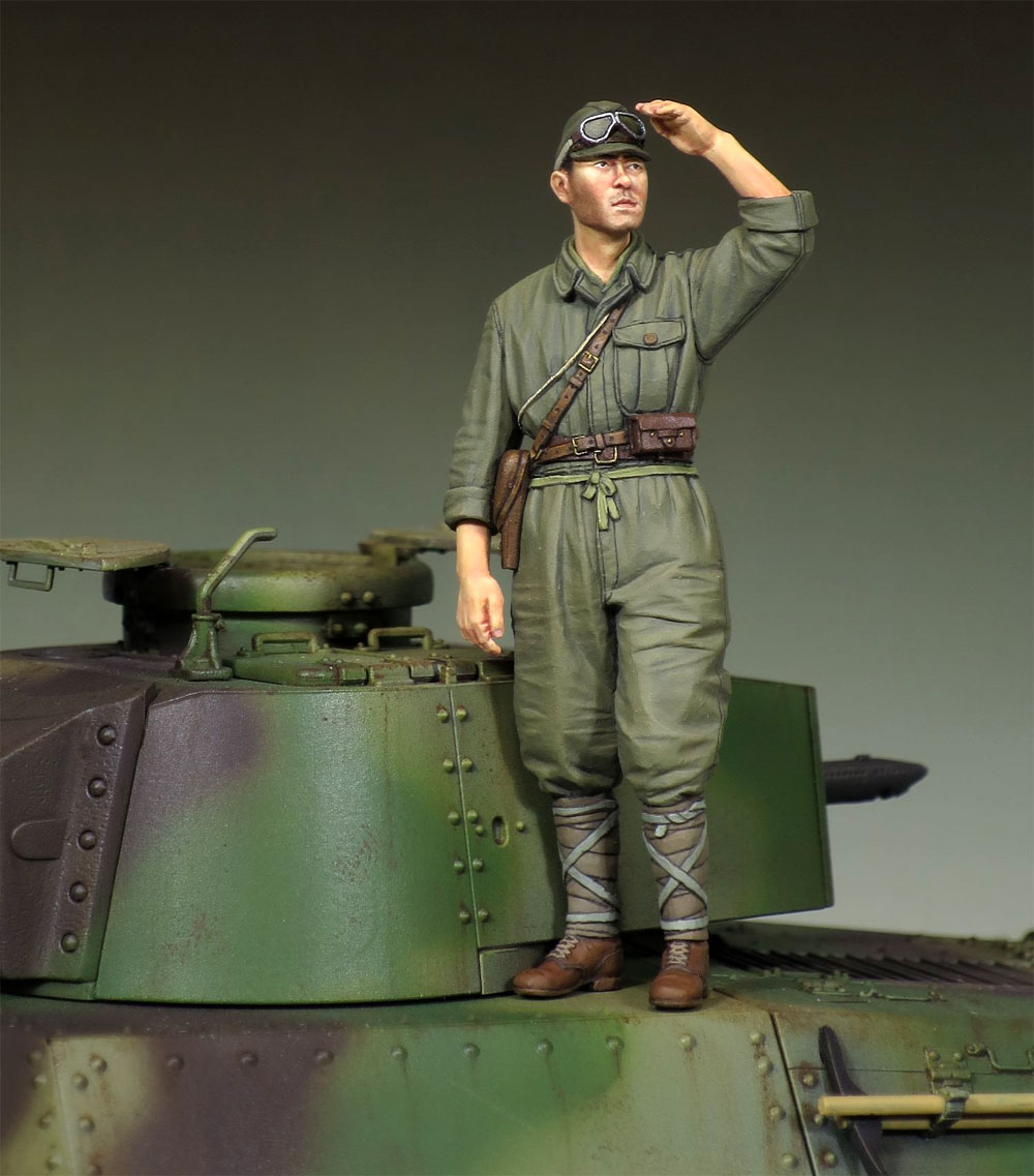 WW2 帝国陸軍 戦車長 レジン (アルパイン 1/35 フィギュア No.MS01) 商品画像_2