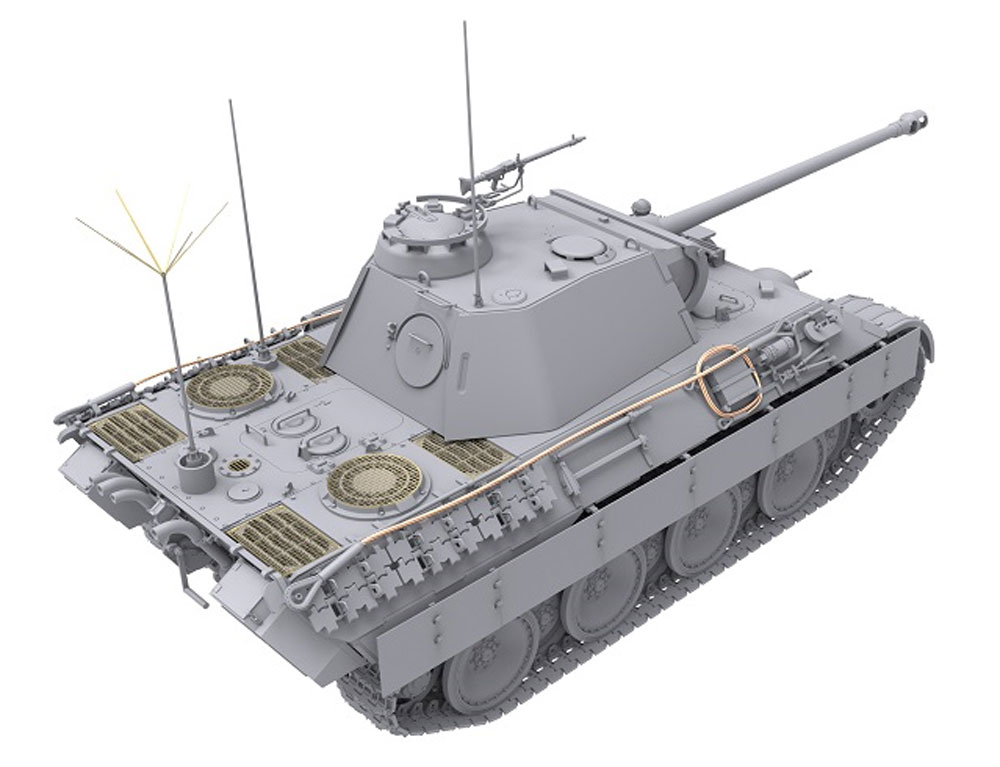 ドイツ 中戦車 パンターA 後期型 2in1 プラモデル (ダス ヴェルク 1/35 ミリタリー No.DW35011) 商品画像_3