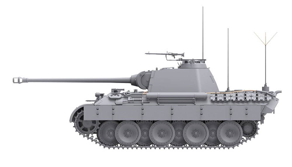 ドイツ 中戦車 パンターA 後期型 2in1 プラモデル (ダス ヴェルク 1/35 ミリタリー No.DW35011) 商品画像_4