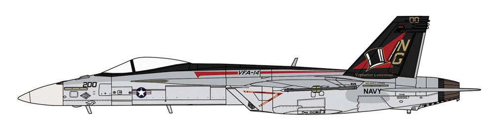 1/72 飛行機 限定生産 F/A-18E スーパーホーネット VFA-14 トップ