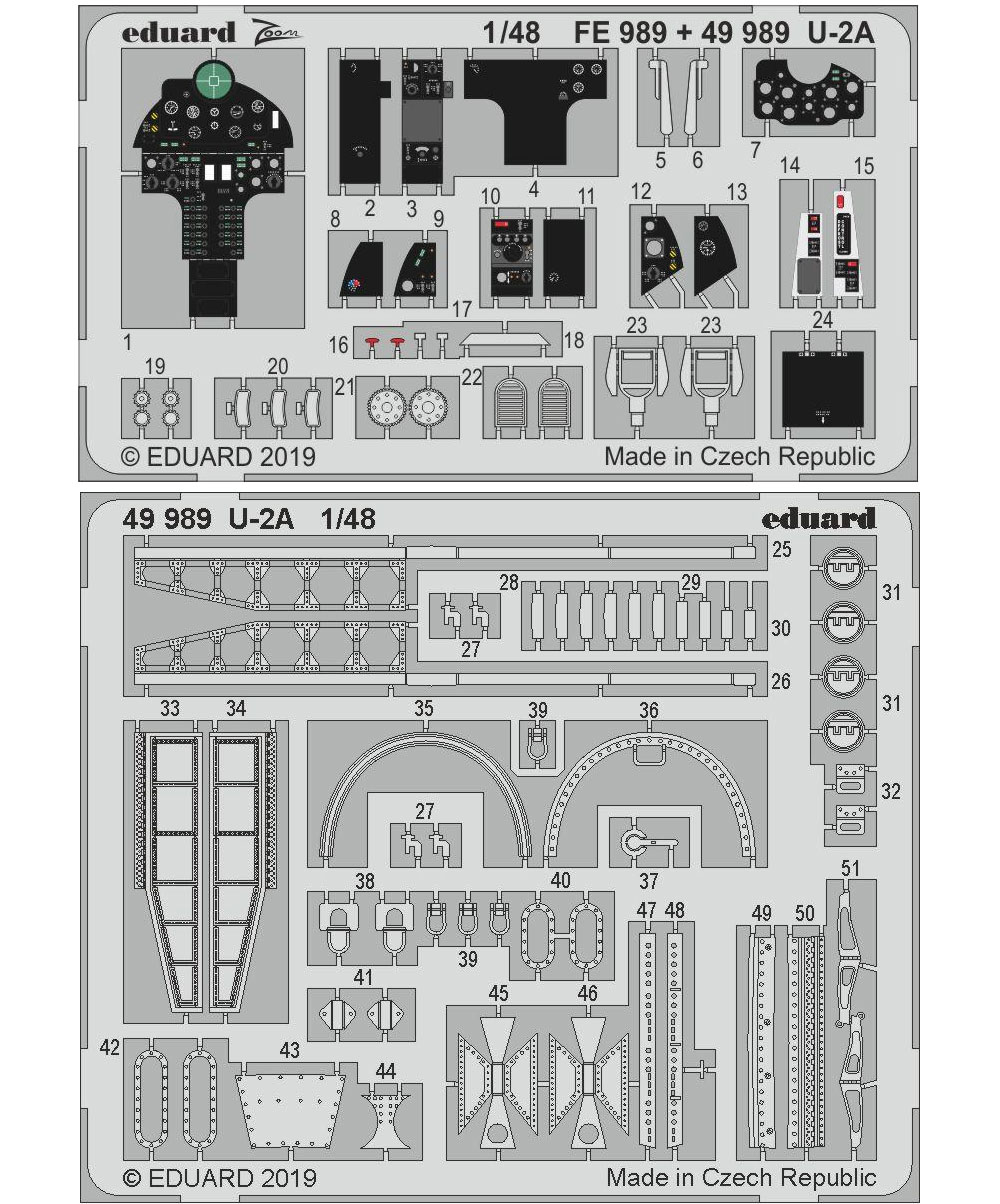 U-2A エッチングパーツ エッチング (エデュアルド 1/48 エアクラフト用 カラーエッチング (49-×) No.49989) 商品画像_1