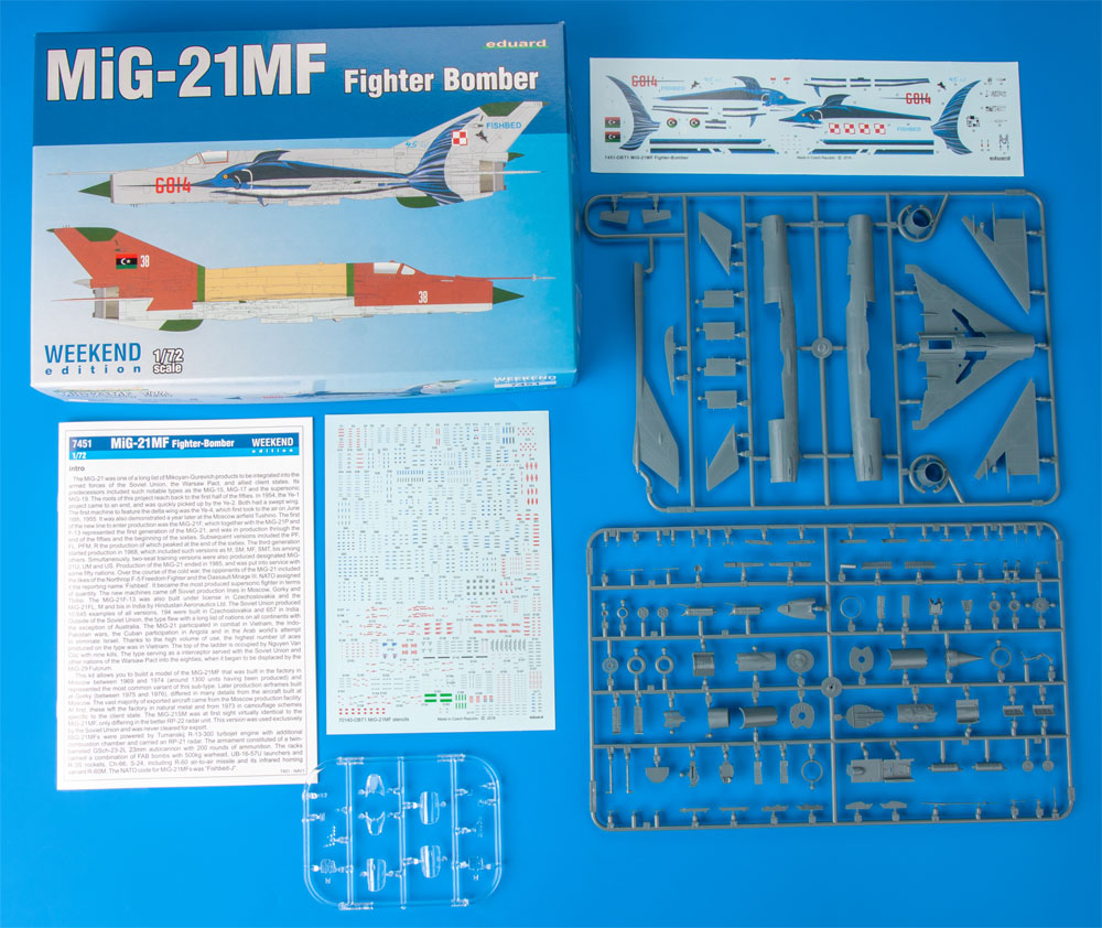 MiG-21MF 戦闘攻撃機 プラモデル (エデュアルド 1/72 ウィークエンド エディション No.7451) 商品画像_1