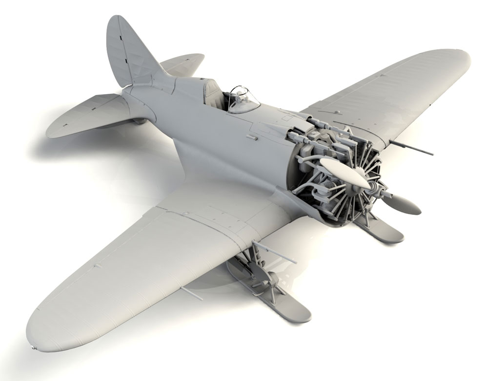 ポリカルポフ I-16 タイプ17 プラモデル (ICM 1/32 エアクラフト No.32005) 商品画像_4