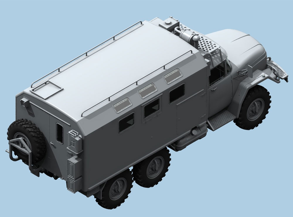 ZiL-131 KShM w/ソビエトドライバー プラモデル (ICM 1/35 ミリタリービークル・フィギュア No.35524) 商品画像_2