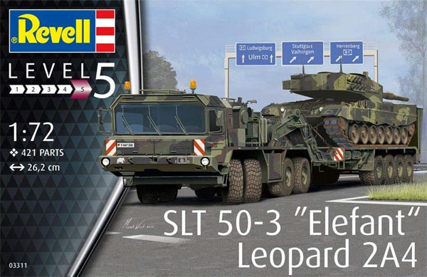 SLT 50-3 エレファント& レオパルト 2A4 プラモデル (レベル 1/72 ミリタリー No.03311) 商品画像