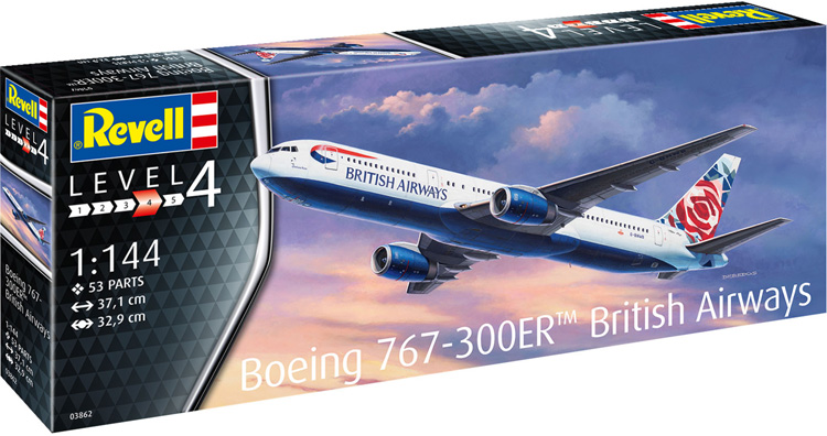 ボーイング 767-300ER ブリティッシュ エアウェイ プラモデル (レベル 1/144 飛行機 No.03862) 商品画像