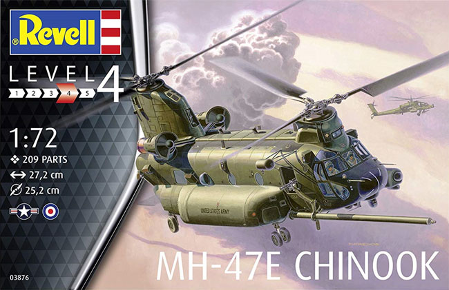 MH-47E チヌーク プラモデル (レベル 1/72 Aircraft No.03876) 商品画像