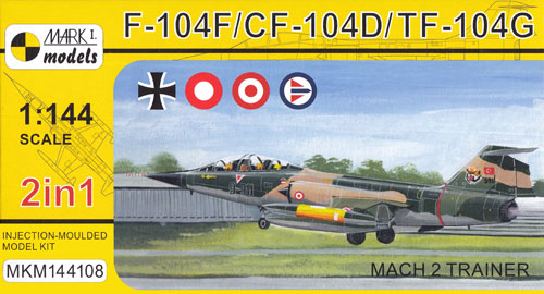 F-104F/CF-104D/TF-104G マッハ 2 トレーナー プラモデル (MARK 1 MARK 1 models No.MKM144108) 商品画像