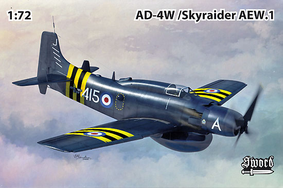 AD-4W/AEW.1 スカイレーダー プラモデル (ソード 1/72 エアクラフト プラモデル No.SW72126) 商品画像