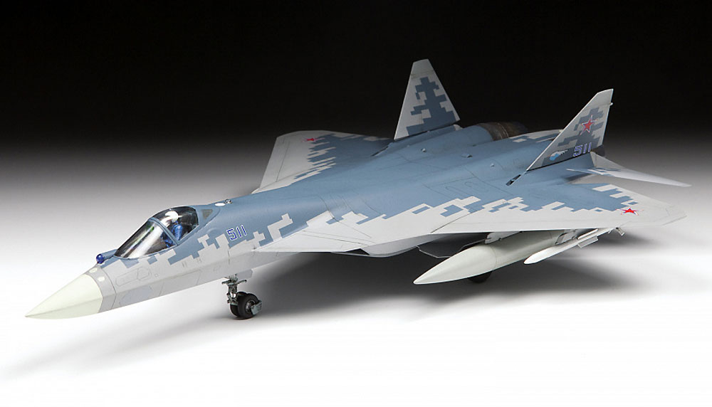 スホーイ Su-57 プラモデル (ズベズダ 1/72 エアクラフト プラモデル No.7319) 商品画像_2