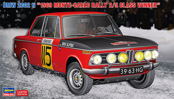 BMW 2002 ti 1969 モンテカルロ ラリー 2/5 クラス ウィナー プラモデル (ハセガワ 1/24 自動車 限定生産 No.20420) 商品画像