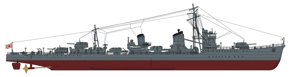 日本海軍 甲型駆逐艦 浜風 ミッドウェー海戦 スーパーディテール プラモデル (ハセガワ 1/350 Z帯 No.40101) 商品画像_2