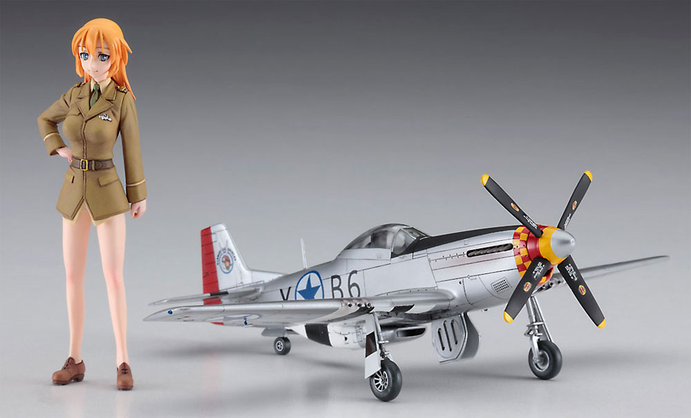 ストライクウィッチーズ シャーロット・E・イェーガー w/P-51D ムスタング プラモデル (ハセガワ ストライク ウィッチーズ No.SP431) 商品画像_3