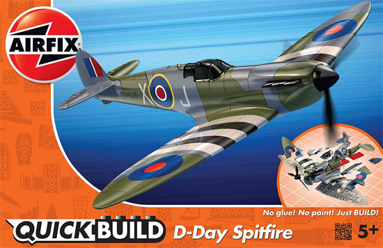 D-DAY スピットファイア プラモデル (エアフィックス クイックビルド (QUICKBUILD) No.J6045) 商品画像