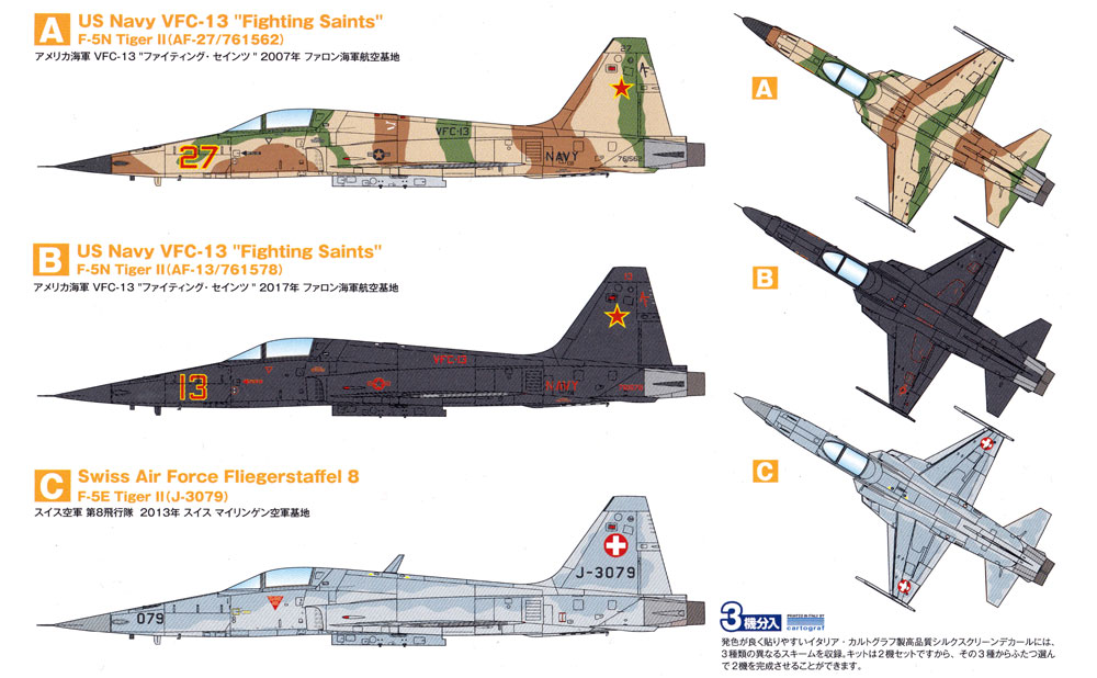 F-5E/N タイガー 2 プラモデル (プラッツ フライングカラー セレクション No.FC-013) 商品画像_1