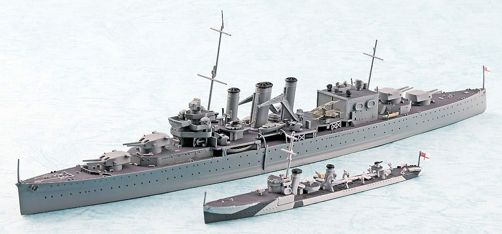 英国海軍 重巡洋艦 コーンウォール インド洋 セイロン沖海戦 プラモデル (アオシマ 1/700 ウォーターラインシリーズ No.056721) 商品画像_2