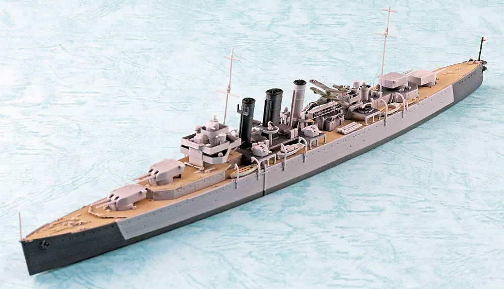 英国海軍 重巡洋艦 ドーセットシャー プラモデル (アオシマ 1/700 ウォーターラインシリーズ No.808) 商品画像_2